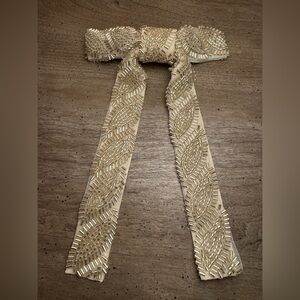 Beaded Ribbon Hair Clip